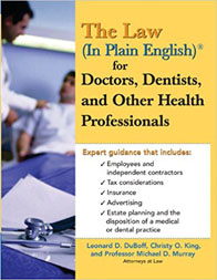 The law in plain English for doctors, dentists